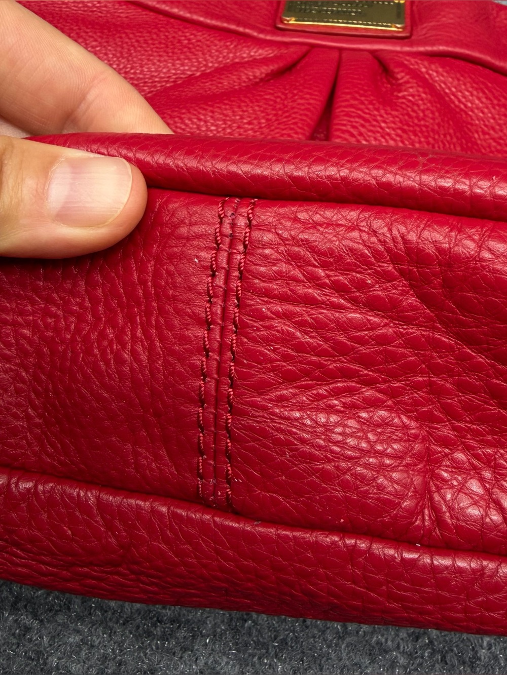 MARC JACOBS Classic Q Hiller Bag Bright Red - Picture 8 of 15